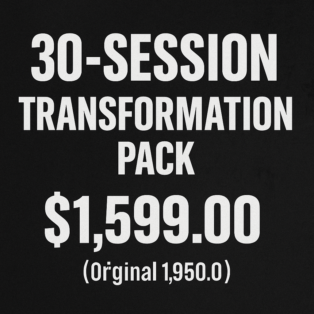 1:1 Coaching - 30-Session Transformation Pack